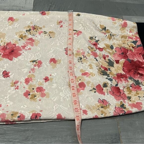 NWT DOLCE & GABBANA Dress Pink Cream Floral Jacquard Black Sleeveless Dress 42 6 - Picture 14 of 16